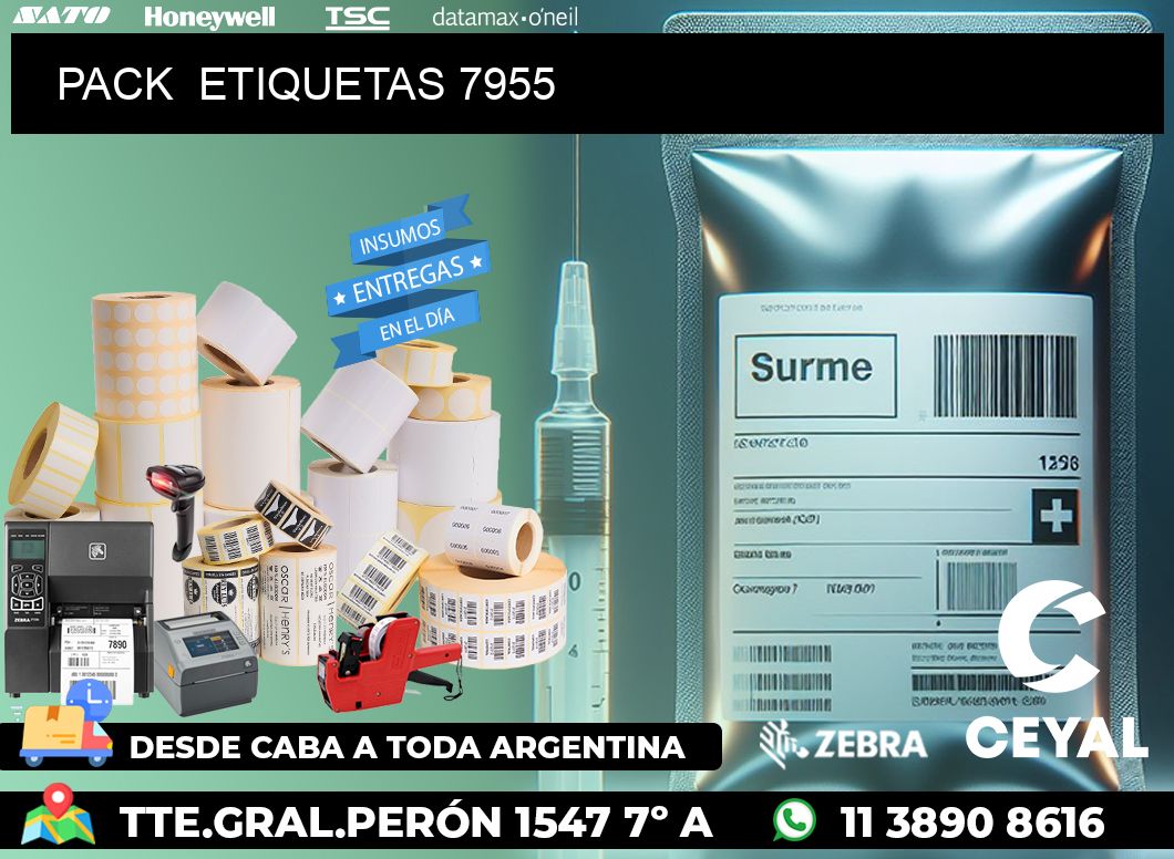 PACK  ETIQUETAS 7955
