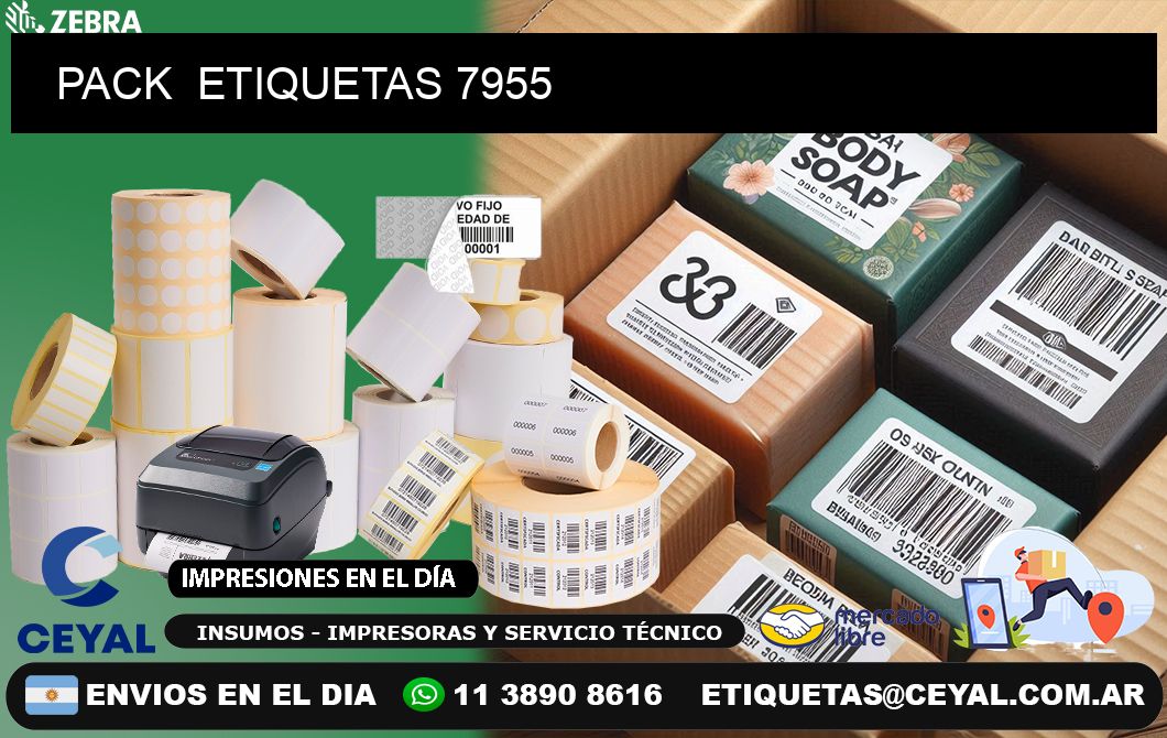 PACK  ETIQUETAS 7955