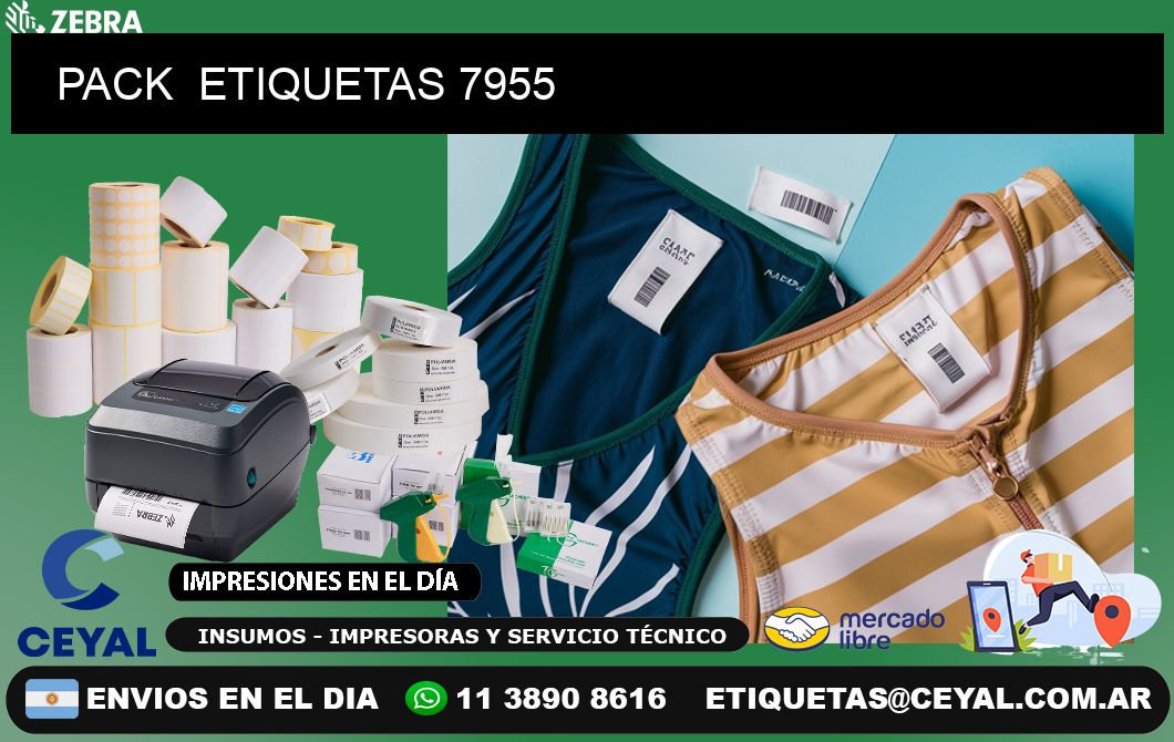 PACK  ETIQUETAS 7955