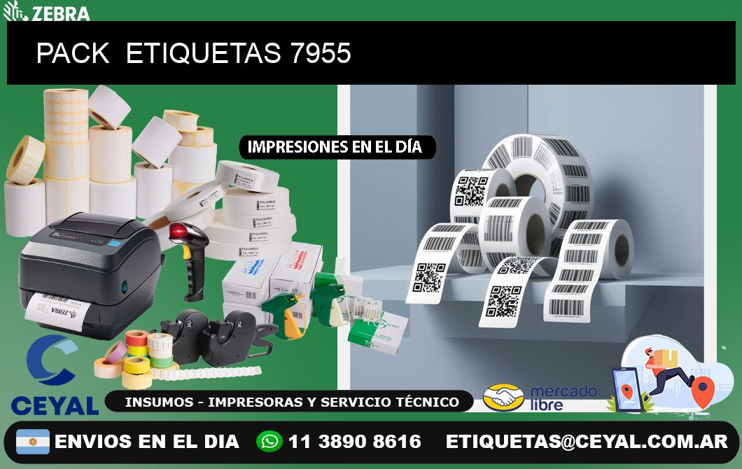 PACK  ETIQUETAS 7955