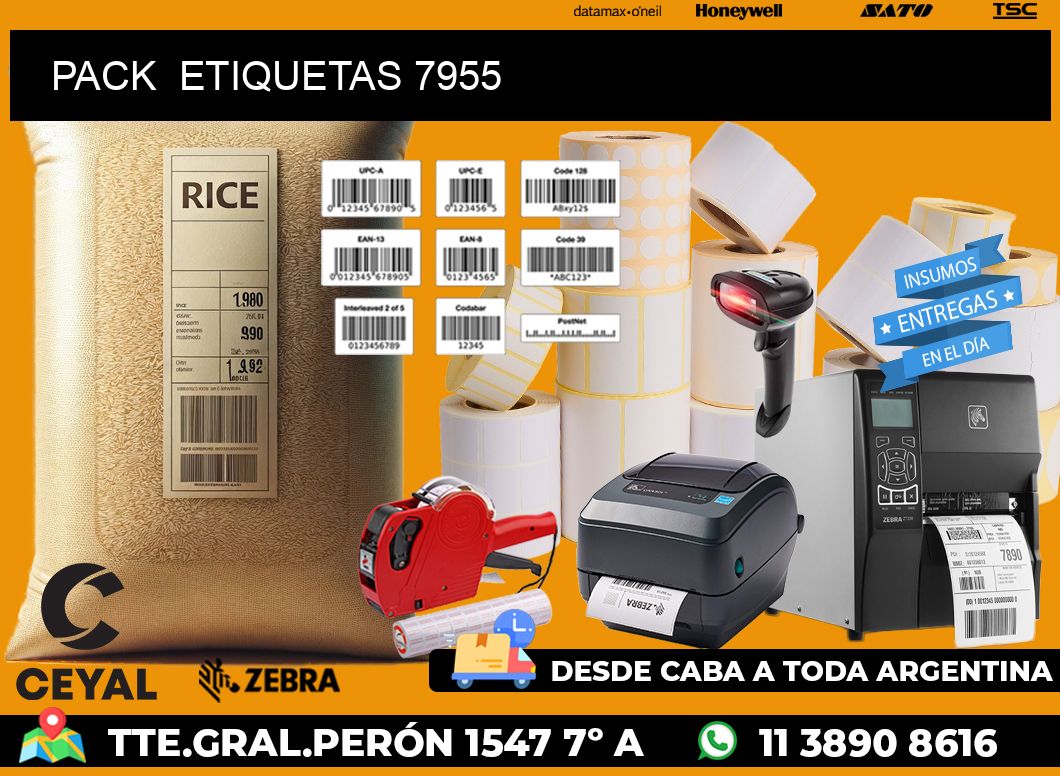 PACK  ETIQUETAS 7955