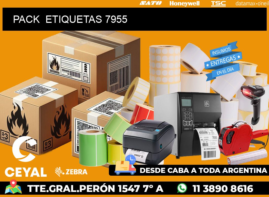 PACK  ETIQUETAS 7955