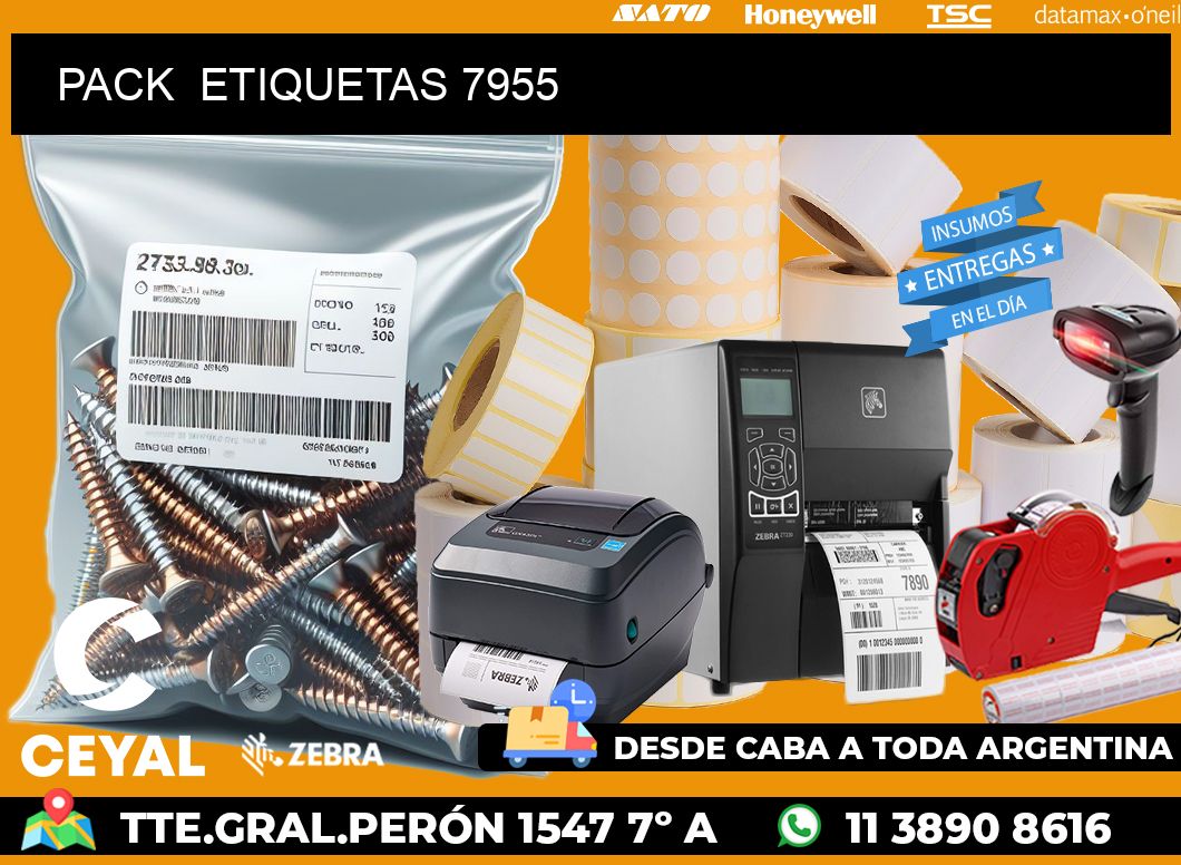 PACK  ETIQUETAS 7955