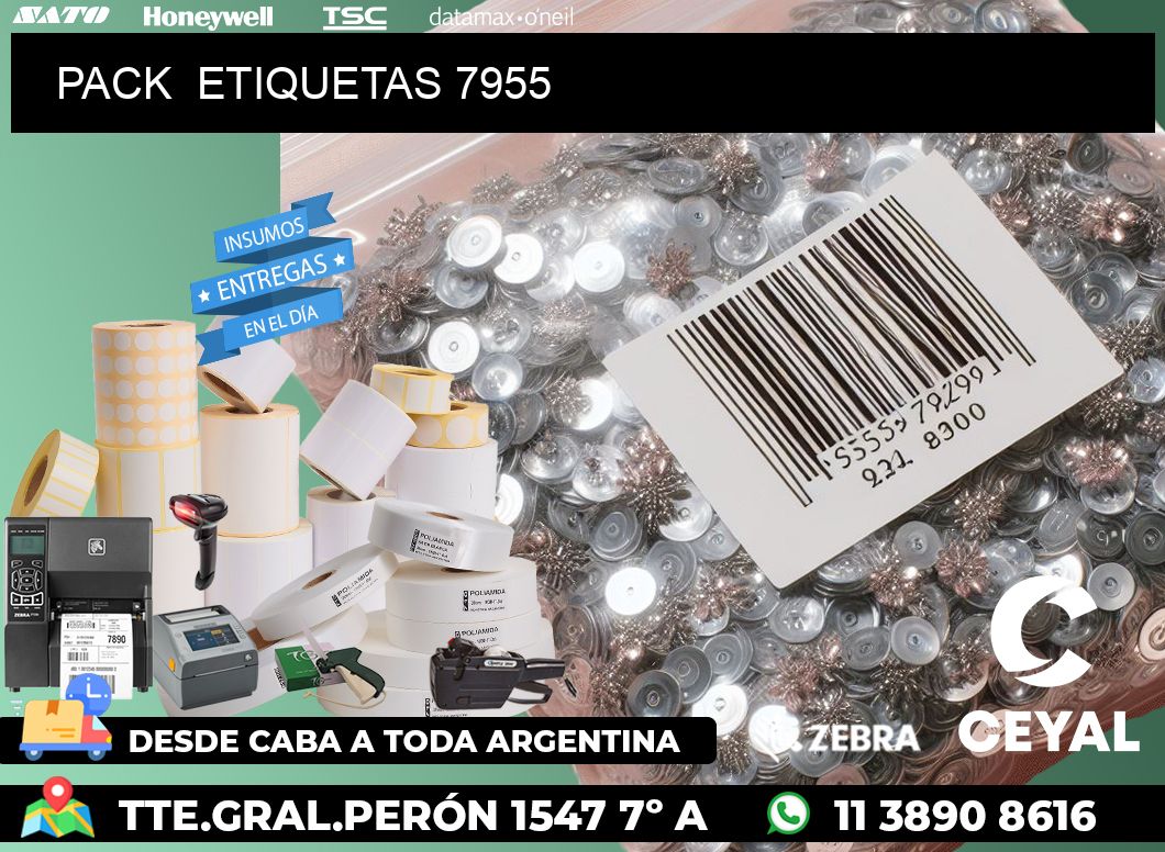 PACK  ETIQUETAS 7955