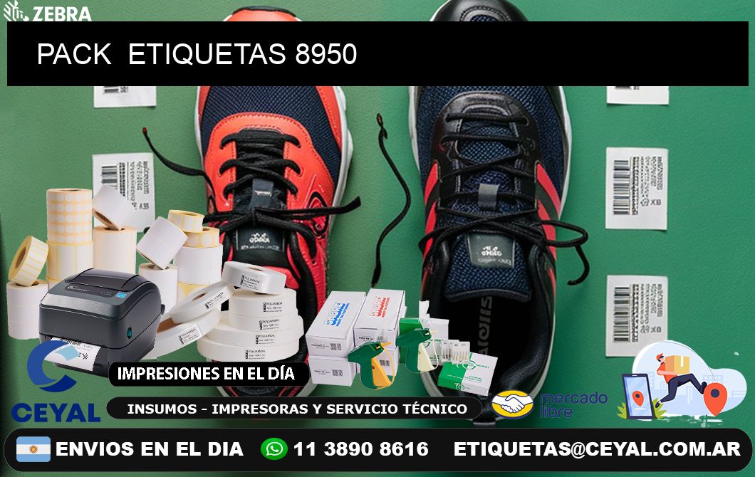 PACK  ETIQUETAS 8950