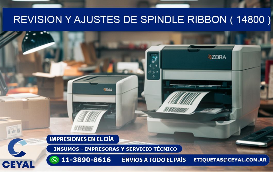 REVISION Y AJUSTES DE SPINDLE RIBBON ( 14800 )