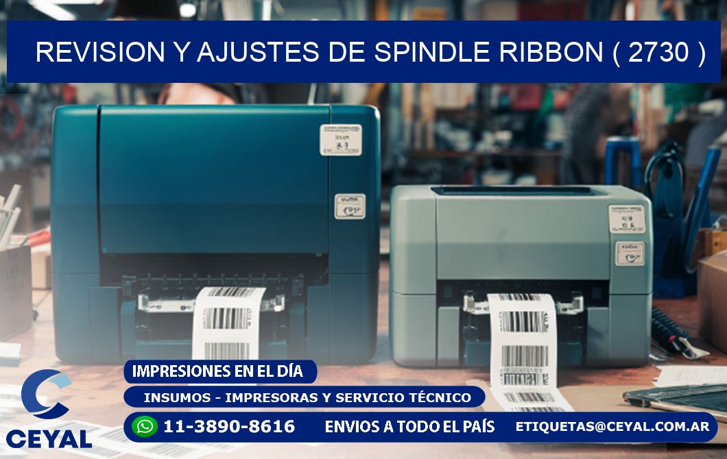 REVISION Y AJUSTES DE SPINDLE RIBBON ( 2730 )