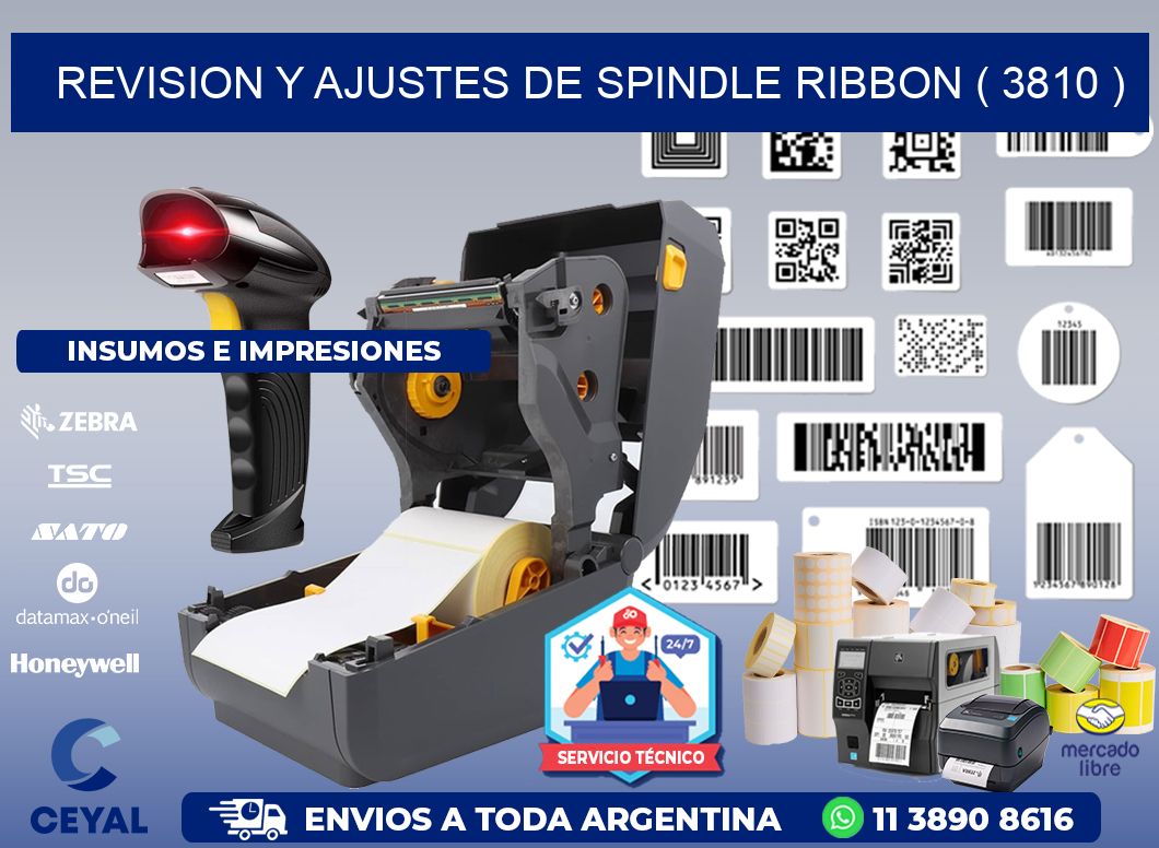 REVISION Y AJUSTES DE SPINDLE RIBBON ( 3810 )