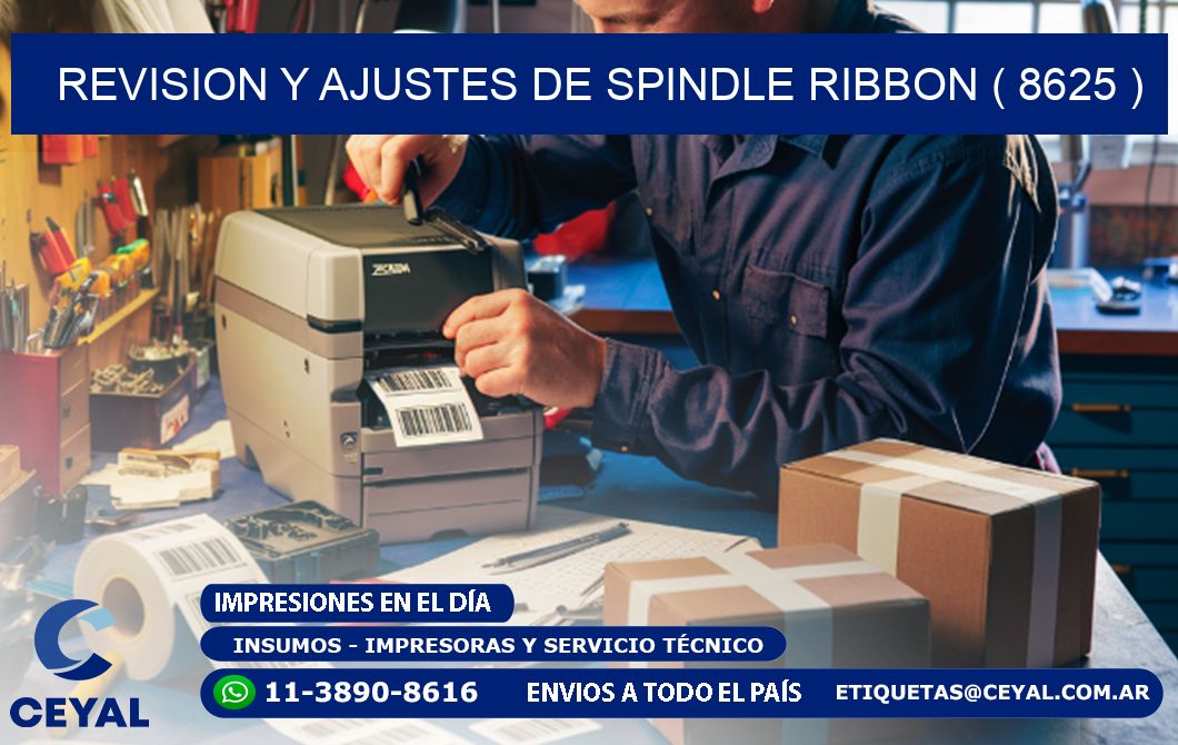 REVISION Y AJUSTES DE SPINDLE RIBBON ( 8625 )