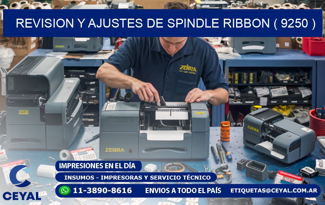 REVISION Y AJUSTES DE SPINDLE RIBBON ( 9250 )