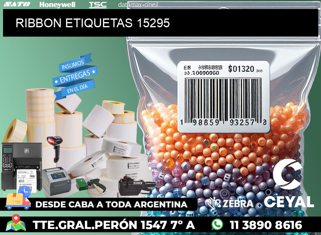 RIBBON ETIQUETAS 15295