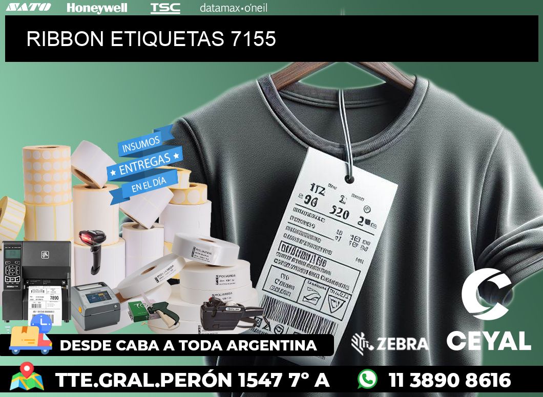 RIBBON ETIQUETAS 7155