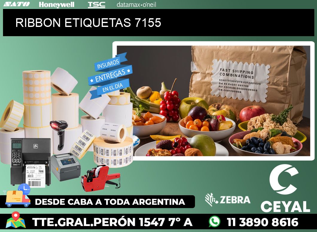 RIBBON ETIQUETAS 7155
