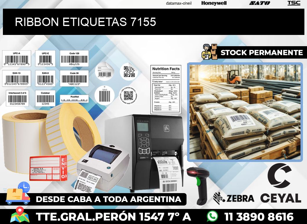 RIBBON ETIQUETAS 7155