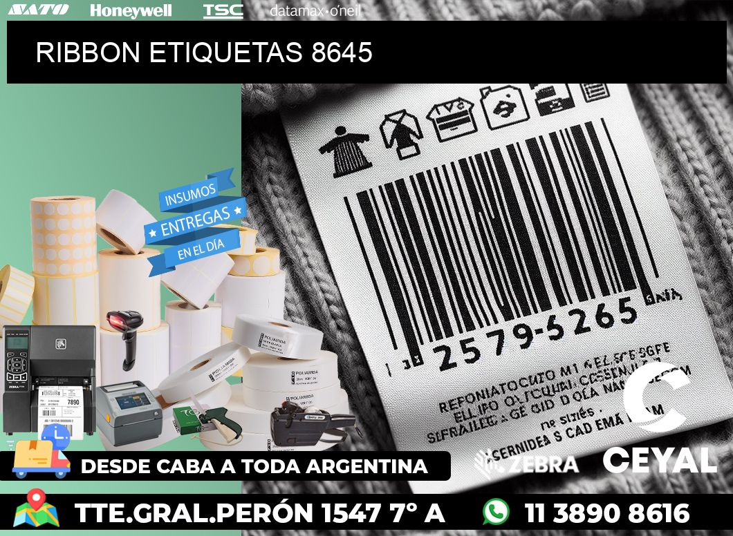 RIBBON ETIQUETAS 8645