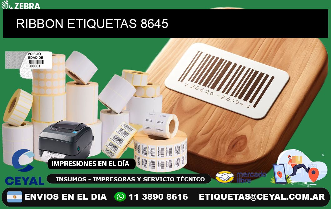 RIBBON ETIQUETAS 8645