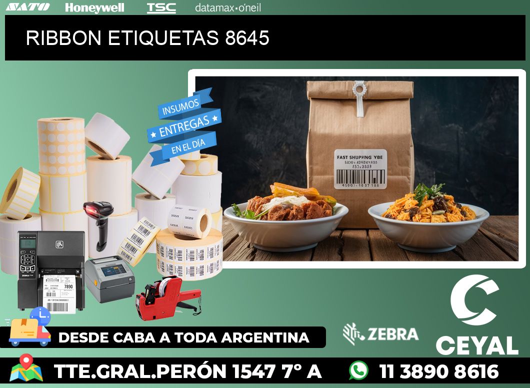 RIBBON ETIQUETAS 8645