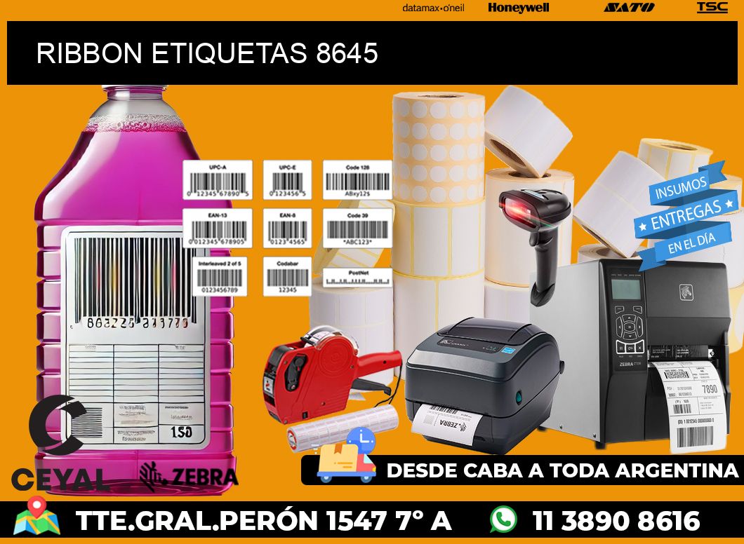 RIBBON ETIQUETAS 8645