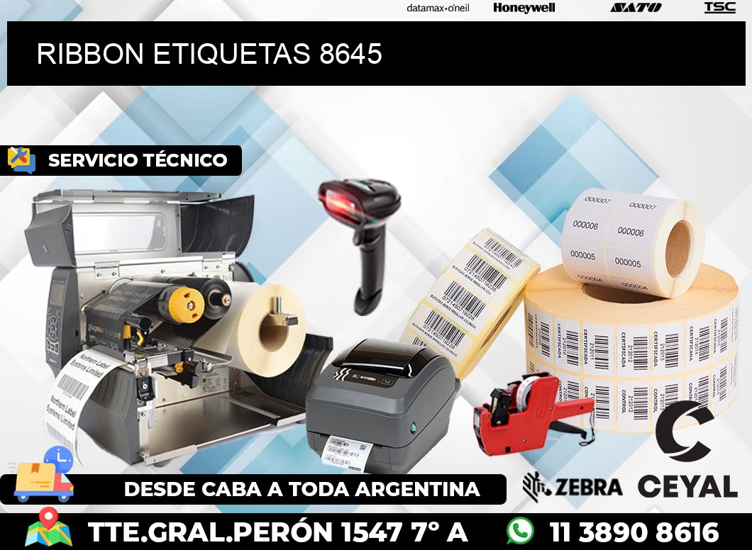 RIBBON ETIQUETAS 8645