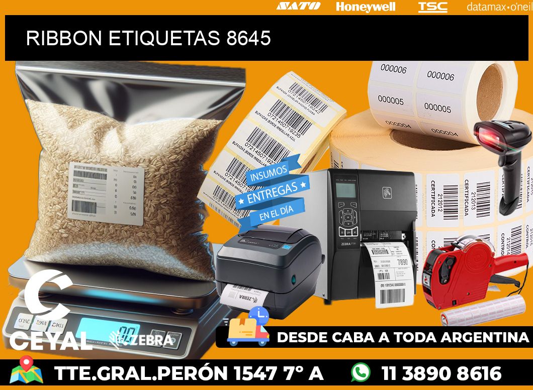 RIBBON ETIQUETAS 8645