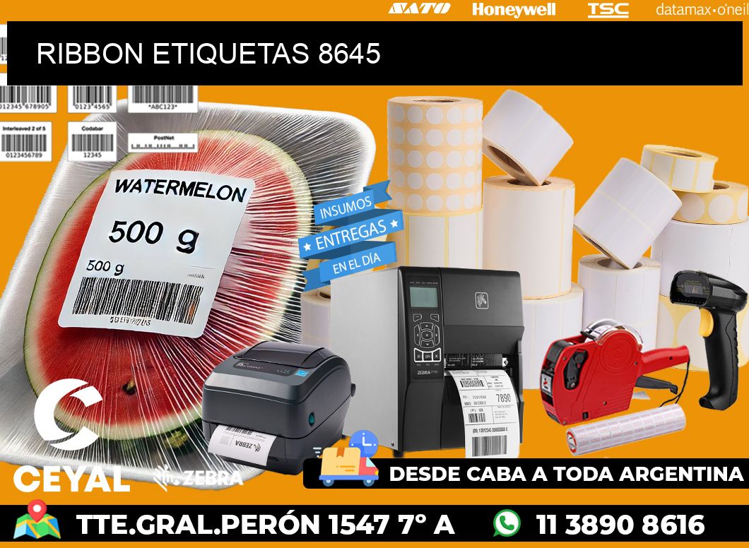 RIBBON ETIQUETAS 8645