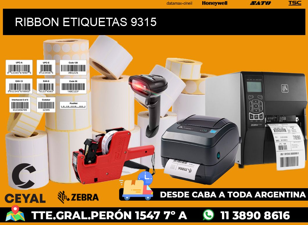 RIBBON ETIQUETAS 9315