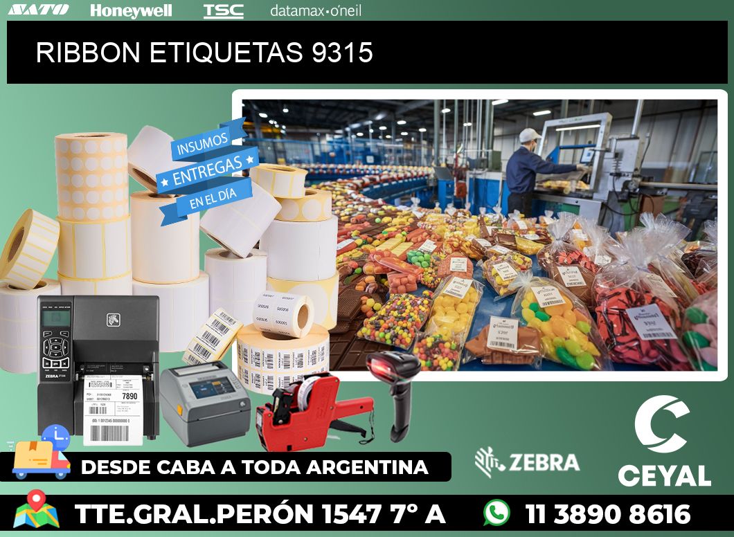 RIBBON ETIQUETAS 9315