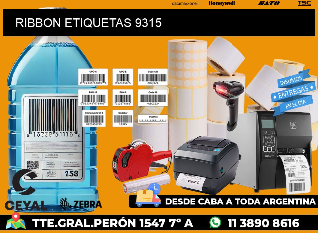 RIBBON ETIQUETAS 9315