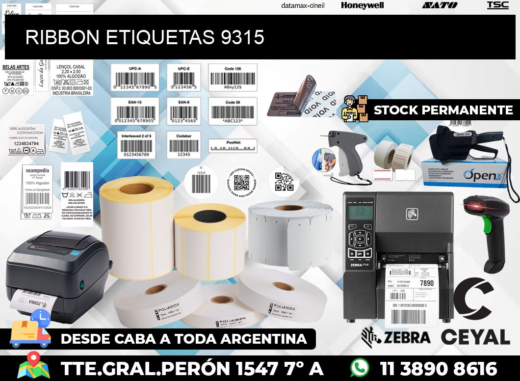 RIBBON ETIQUETAS 9315