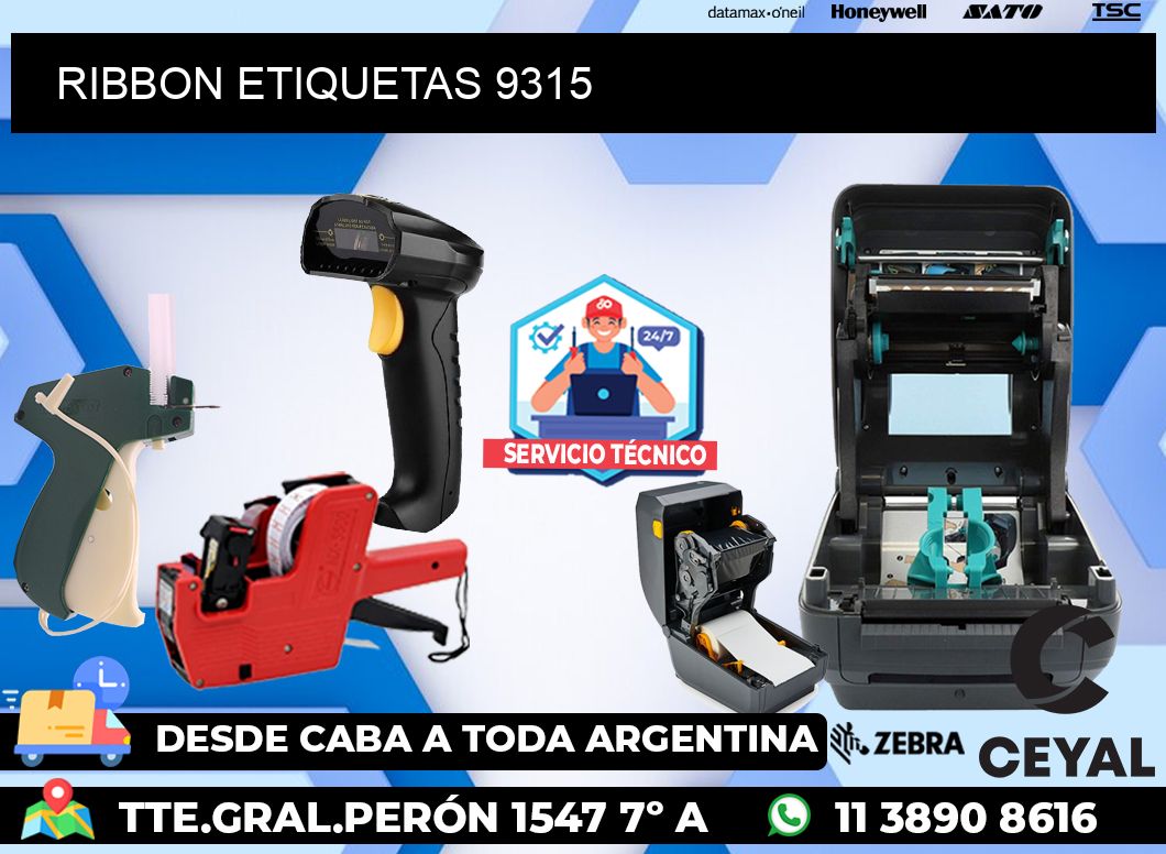 RIBBON ETIQUETAS 9315