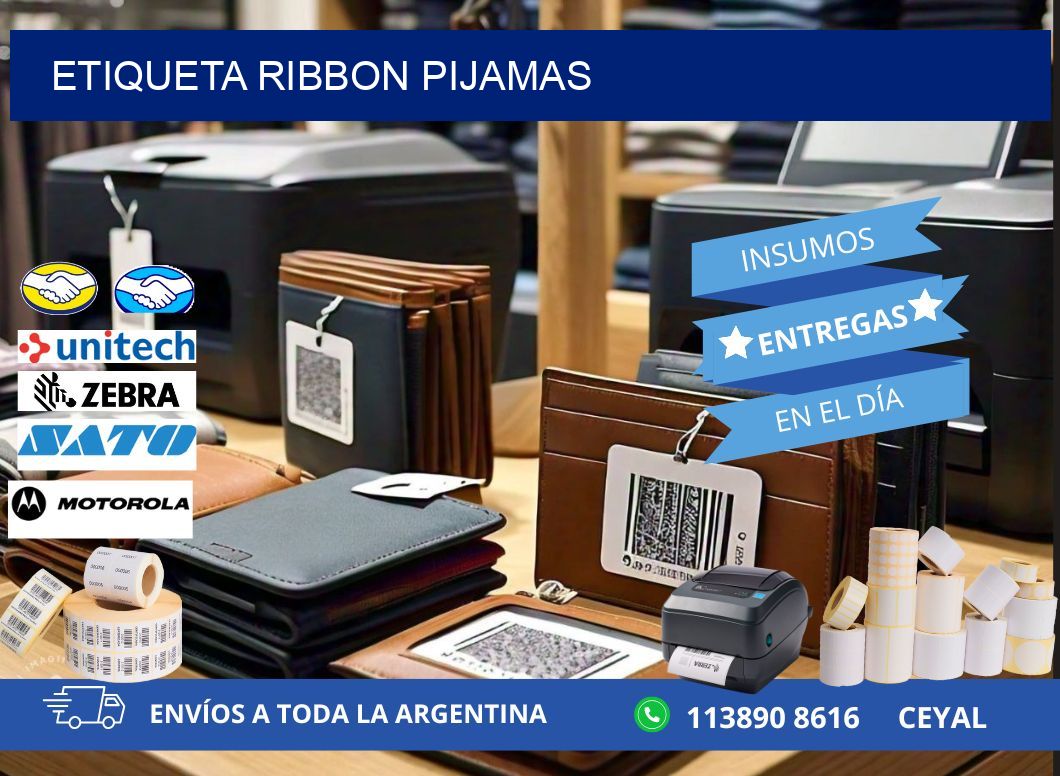 ETIQUETA RIBBON PIJAMAS