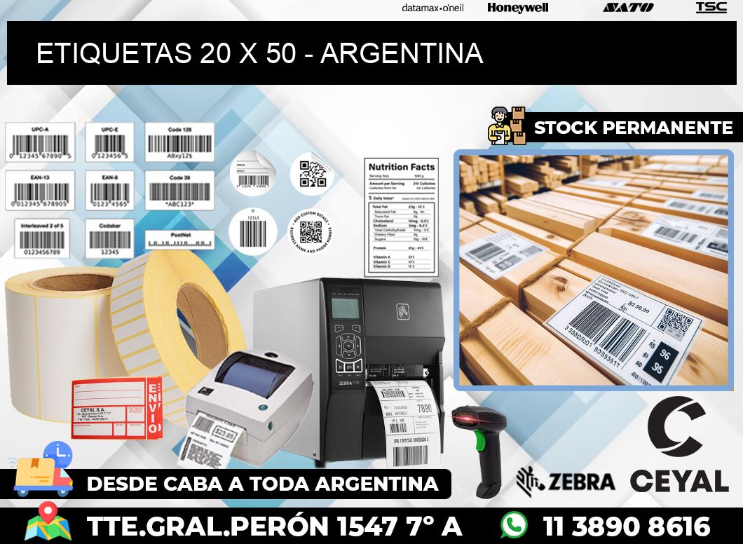 ETIQUETAS 20 x 50 – ARGENTINA