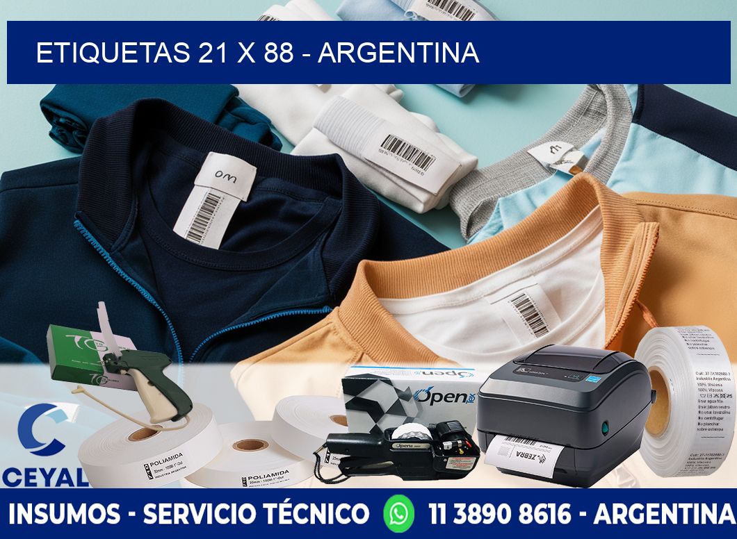 ETIQUETAS 21 x 88 - ARGENTINA