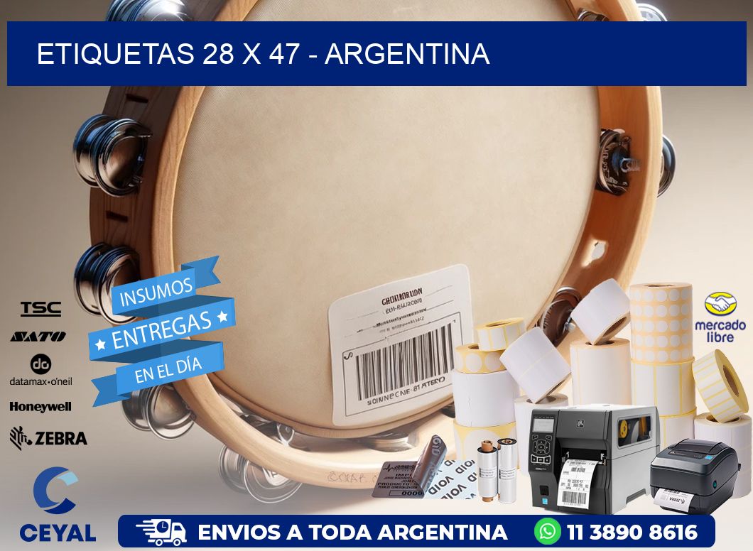 ETIQUETAS 28 x 47 - ARGENTINA