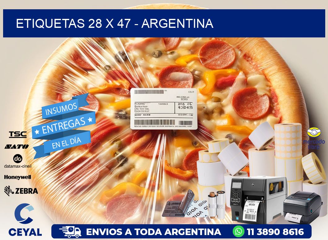 ETIQUETAS 28 x 47 - ARGENTINA