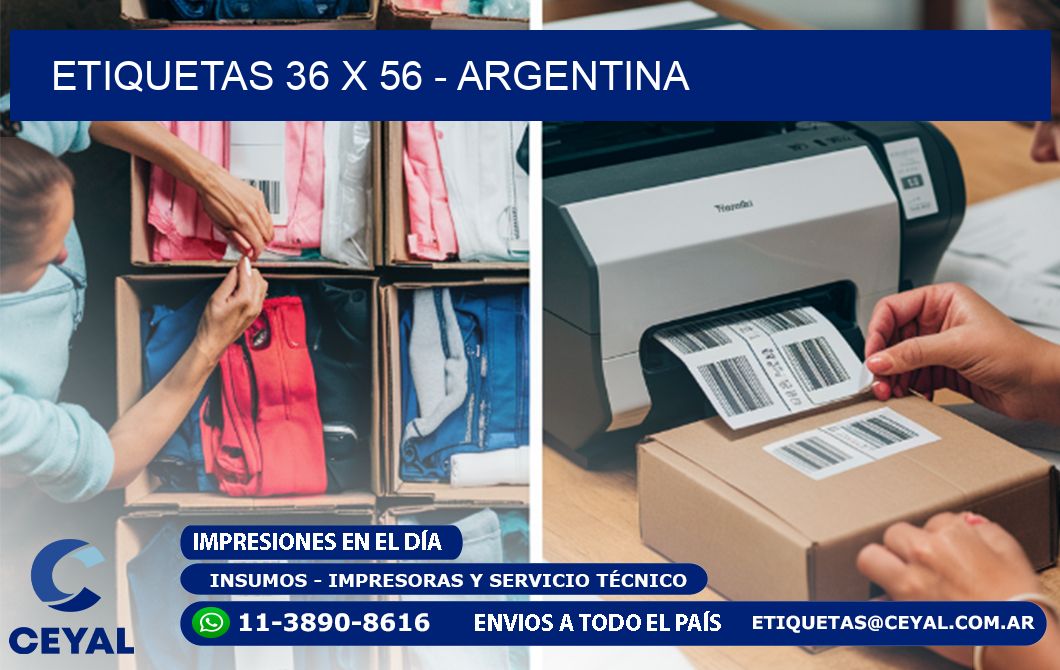 ETIQUETAS 36 x 56 - ARGENTINA