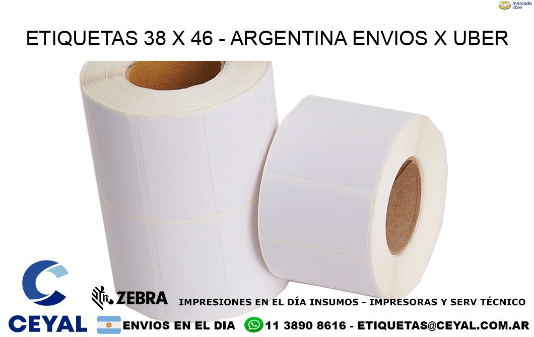 ETIQUETAS 38 x 46 – ARGENTINA ENVIOS X UBER