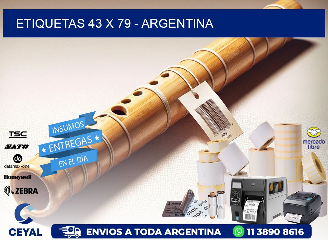 ETIQUETAS 43 x 79 - ARGENTINA