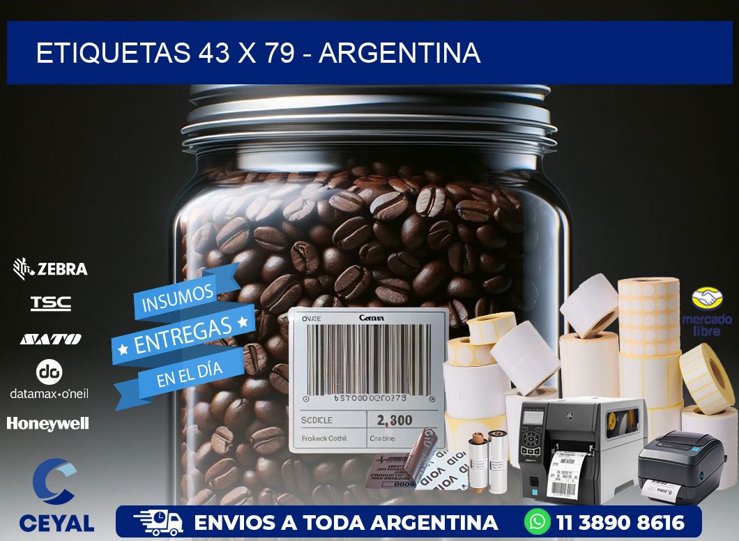 ETIQUETAS 43 x 79 - ARGENTINA