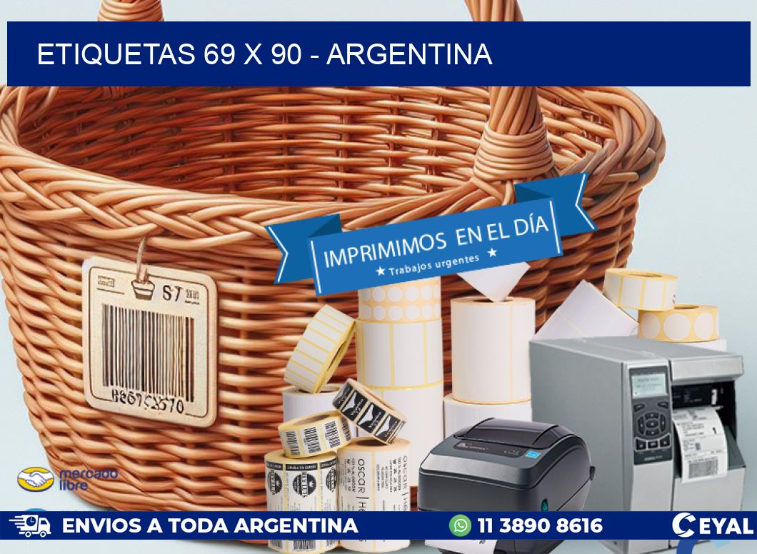 ETIQUETAS 69 x 90 - ARGENTINA