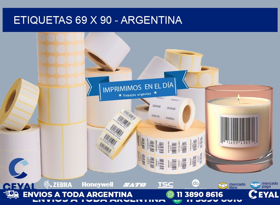 ETIQUETAS 69 x 90 - ARGENTINA