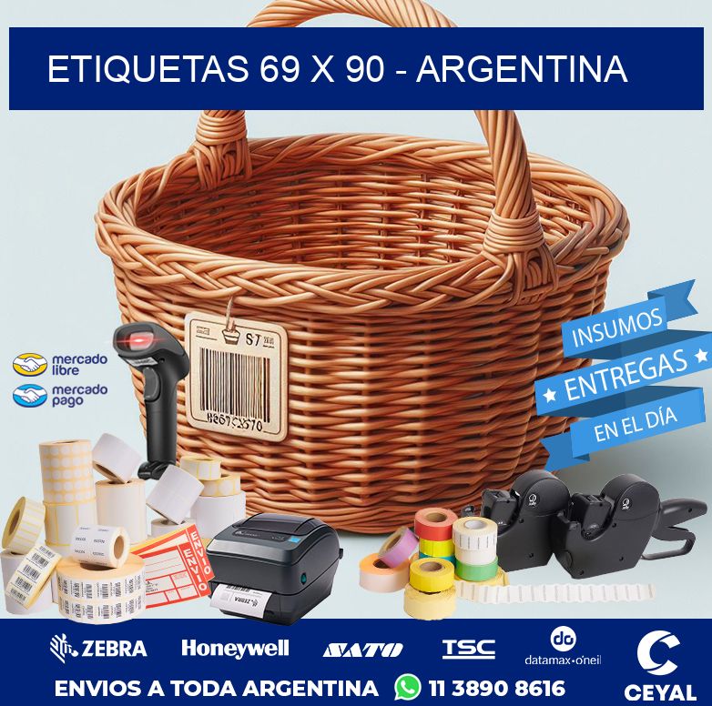 ETIQUETAS 69 x 90 - ARGENTINA