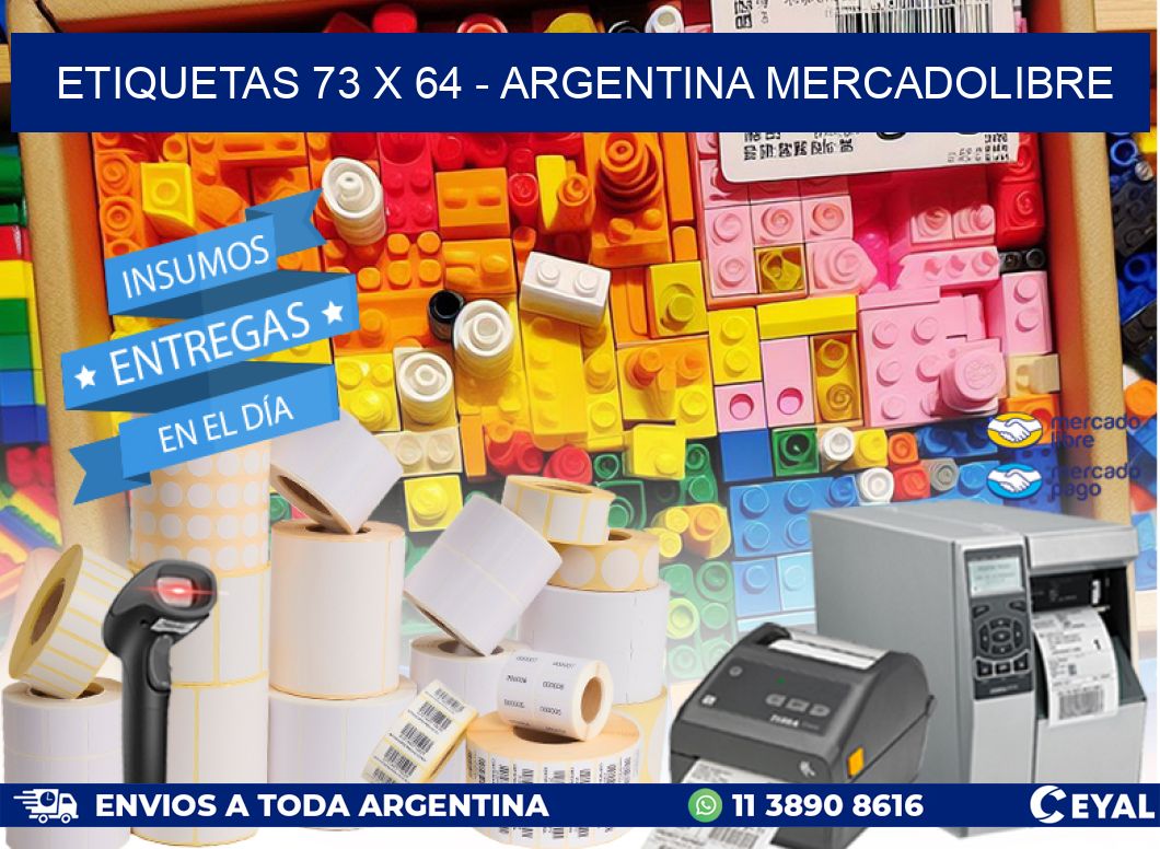 ETIQUETAS 73 x 64 - ARGENTINA MERCADOLIBRE