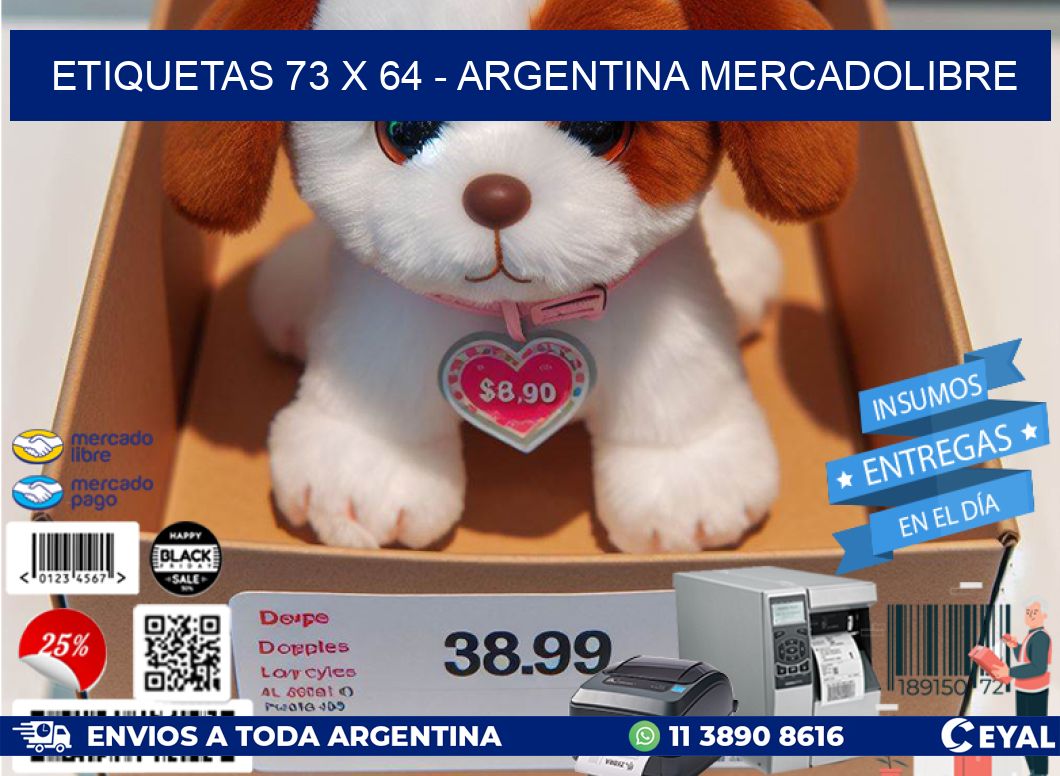 ETIQUETAS 73 x 64 – ARGENTINA MERCADOLIBRE