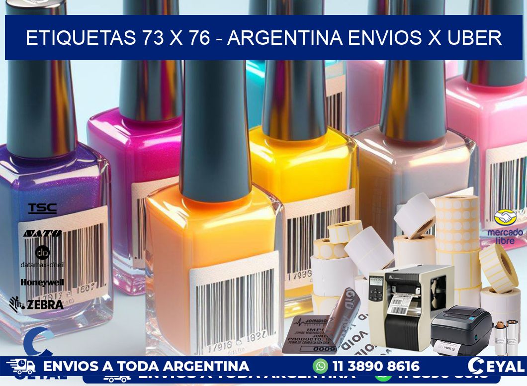 ETIQUETAS 73 x 76 – ARGENTINA ENVIOS X UBER