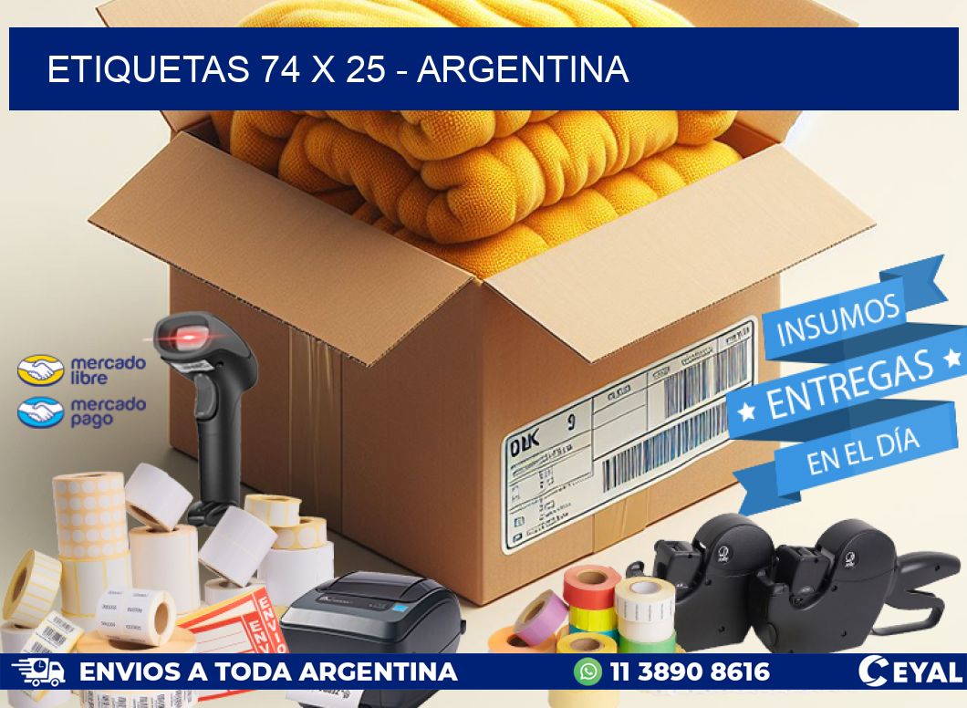 ETIQUETAS 74 x 25 - ARGENTINA