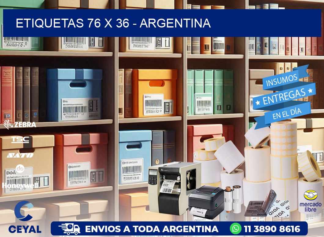 ETIQUETAS 76 x 36 - ARGENTINA