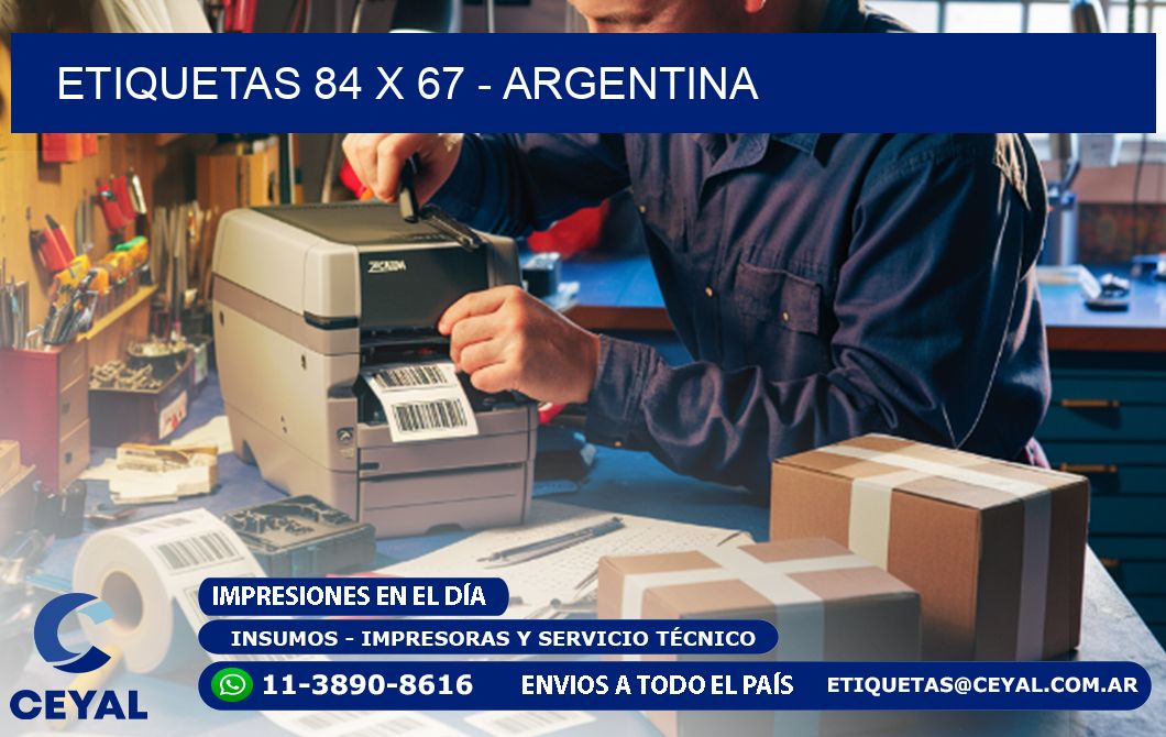 ETIQUETAS 84 x 67 - ARGENTINA