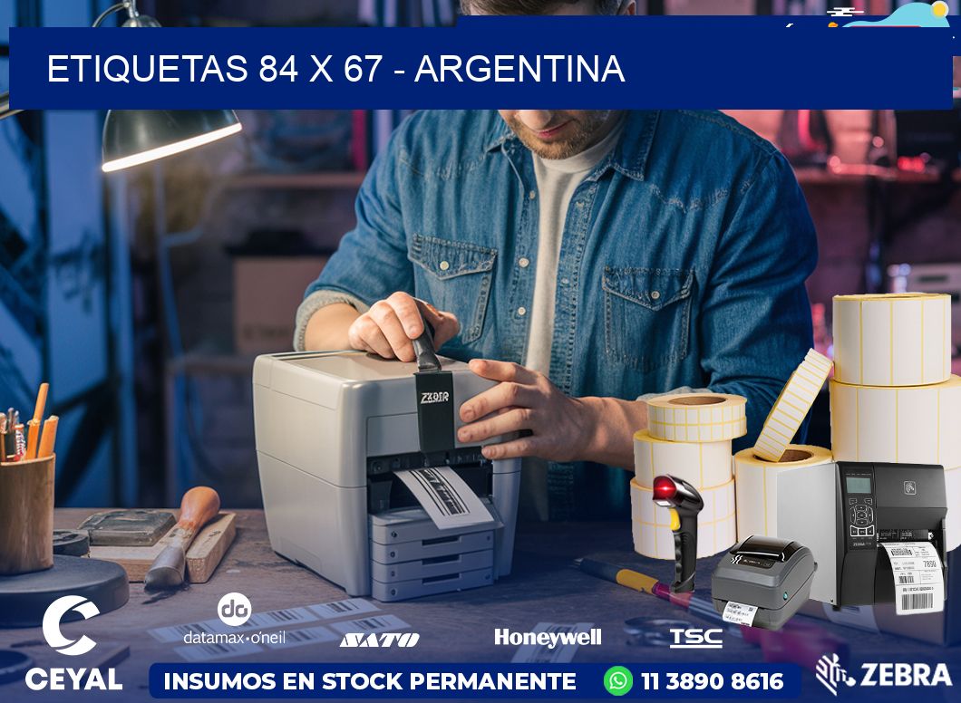 ETIQUETAS 84 x 67 - ARGENTINA