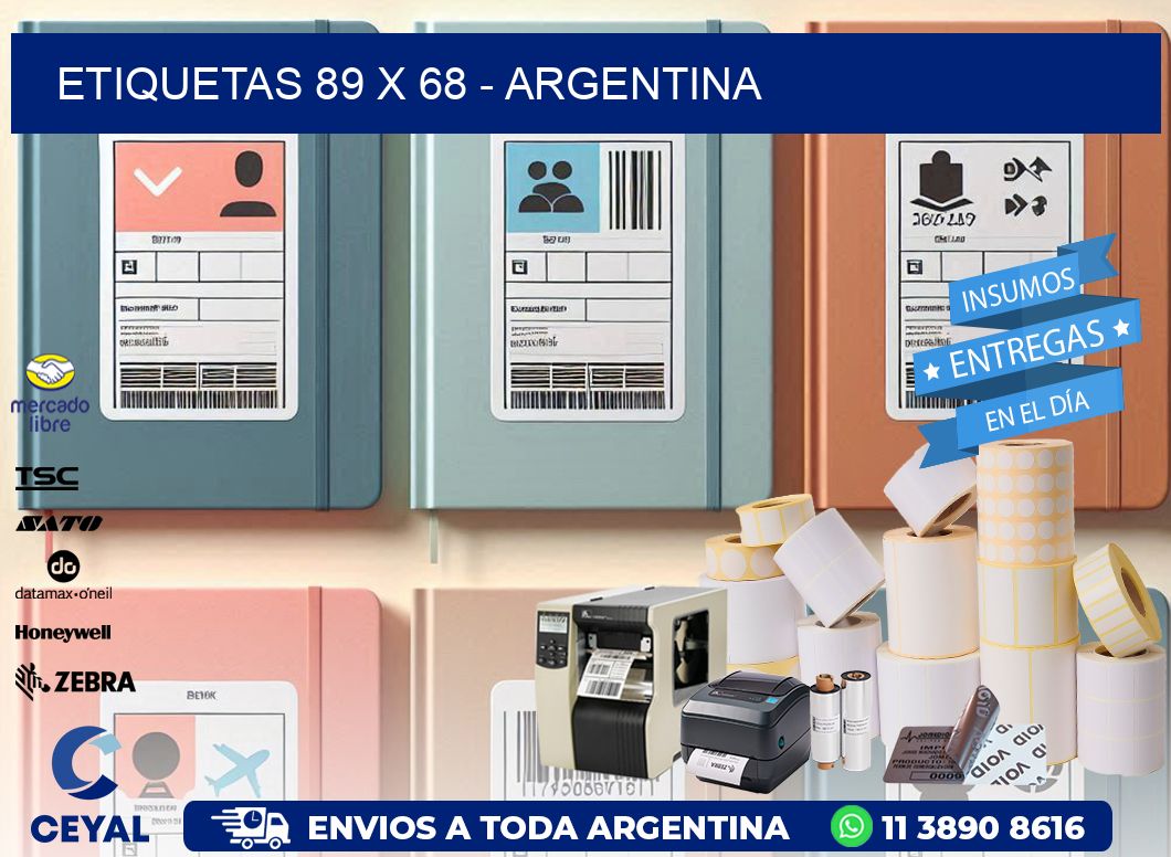 ETIQUETAS 89 x 68 - ARGENTINA